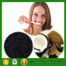 Polvo de blanqueamiento natural de las encías con carbón vegetal activado con coco